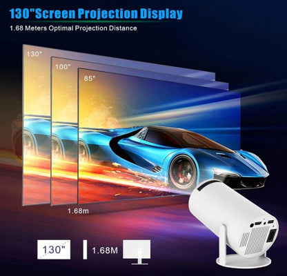 HY300PRO Mini Projector with WiFi and Bluetooth, 4K Support Smart Portable